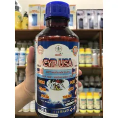 Thuốc diệt muỗi CYP USA, mùi nhẹ, không kích ứng, bám dính tồn lưu, không phản ứng phụ, nguyên liệu từ Mĩ, chai 1 lít