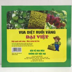 Keo dính ruồi vàng ĐẠI VIỆT, bắt các loại ruồi vàng, bướm mắt đỏ, các loại côn trùng gây hại hoa màu