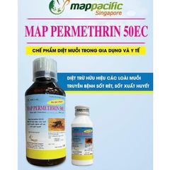 Thuốc diệt muỗi MAP PERMETHRIN 50 EC diệt trừ hiệu quả các loài muỗi, chai 1 lít