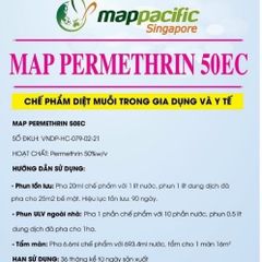Thuốc diệt muỗi MAP PERMETHRIN 50 EC diệt trừ hiệu quả các loài muỗi, chai 1 lít