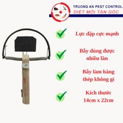 Bẫy chuột bán nguyệt, bẫy ông Thiều (Vua diệt chuột), lực đập cực mạnh, nguyên liệu thép