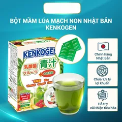 Bột rau củ mầm lúa mạch grass barley Nhật Bản KENKOGEN +16 loại trái cây chất xơ lợi khuẩn vitamin