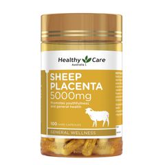 Viên Uống Nhau Thai Cừu Healthy Care Sheep Placenta 5000 mg - Tăng Cường Sức Khỏe & Làm Đẹp Da 100 viên - Sản Phẩm Từ Úc