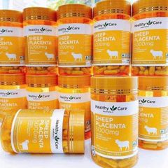 Viên Uống Nhau Thai Cừu Healthy Care Sheep Placenta 5000 mg - Tăng Cường Sức Khỏe & Làm Đẹp Da 100 viên - Sản Phẩm Từ Úc