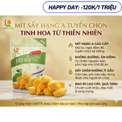 Mít thái sấy GIÒN, xốp, thơm ngon, giòn rụm, không đường, gói 300G - Viza Food