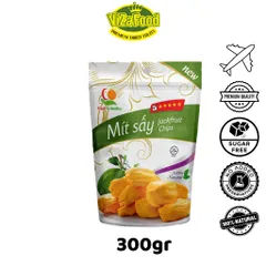 Mít thái sấy GIÒN, xốp, thơm ngon, giòn rụm, không đường, gói 300G - Viza Food