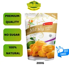 Special dried jackfruit, less sticky to teeth, No sugar, crispy, 200G package - Viza Food