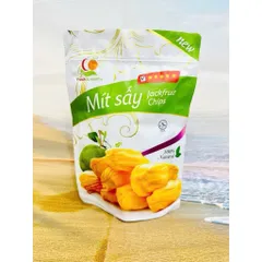 Special dried jackfruit, less sticky to teeth, No sugar, crispy, 200G package - Viza Food