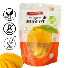 [200G]Dried mango with spicy salt and chili flavor, natural, soft, 200G bag - Viza Food