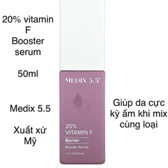 [MỸ] 20% vitamin F booster serum 50ml Medix5.5 sự kết hợp đẩy mạnh độ ẩm căng bóng mịn trẻ hoá da