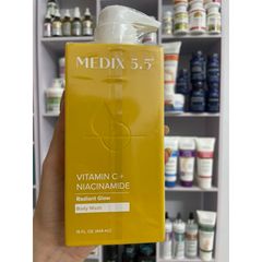 [MỸ] Sữa Tắm Body Wash, Radiant Glow, Vitamin C + Niacinamide, Medix 5.5 15 fl oz (444 ml)