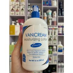 [MỸ] VANICREAM Moisturizing Lotion, For Sensitive Skin, Fragrance Free, 453 g
