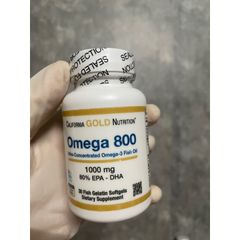 [Mỹ ] Viên đâu cá  California Gold Nutrition Omega 800 Pharmaceutical Grade Fish Oil 30 viên
