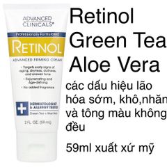 [Mỹ size mini] Retinol giảm lão hoá Advanced Firming Cream 59ml  Collagen Skin Rescue Lotion 2oz Advanced Clinicals