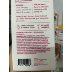 [MỸ] Cream Retinol + Ferulic Acid Body Cream, Age Rewind Medix 5.5 No Added Fragrance 444ml nếp nhăn, chảy xệ, da Crepey