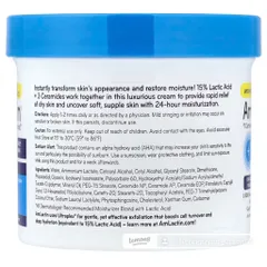 [MỸ] Cream 15% Axit Lactic Intensive Healing, Exfoliating & Hydrating AHA Cream, Dry, Flaky, Ashy Skin 340g Amlactin