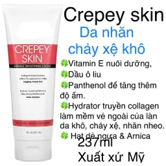 [MỸ] Crepey Skin Wrinkle Smoothing Cream 237ml giảm nếp nhăn trên các vùng da, vitamin E hạt dẻ ngựa