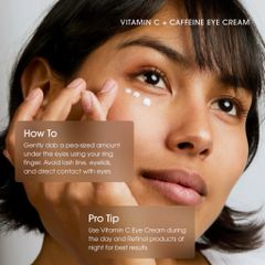 [MỸ] Kem Dưỡng Mắt Vitamin C Caffeine 30ml làm sáng da xỉn màu, giảm sự xuất hiện của các đốm đen