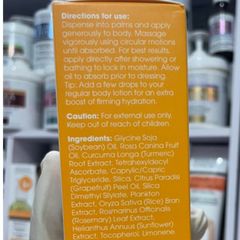 [MỸ] Dầu body oil vitamin C 112ml Nghệ, Dầu Bưởi, Dầu Tầm Xuân, Vitamin E sáng mịn mượt da khoẻ sáng