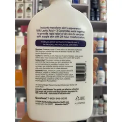 [MỸ] Lotion Amlactin Intensive Healing Exfoliating Hydrating AHA Dry Flaky Ashy Skin Fragrance Free 15% Lactic Acid 400g
