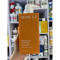 [Mỹ dòng mới ] kem Argan Oil & Vitamin E, body & face phục hồi giữ ẩm căng mịn 444ml medix 5.5 pH5.5