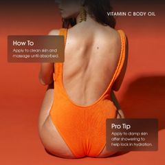 [MỸ] Dầu body oil vitamin C 112ml Nghệ, Dầu Bưởi, Dầu Tầm Xuân, Vitamin E sáng mịn mượt da khoẻ sáng