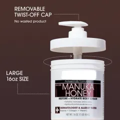[MỸ] Kem Manuka Honey Cream & Body da khô săn chắc nếp nhăn bị tổn thương do ánh nắng mặt trời