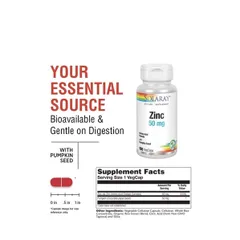 [MỸ] Kẽm nhà Solaray Zinc 50mg 100viiên ( Mar 2025)
