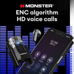 Tai Nghe Bluetooth TWS MONSTER XKT23 Âm Thanh HiFi Bluetooth 5.4, Game Mode, Đàm Thoại HD Khử Ồn ENC