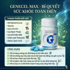 Gencel Max - Bảo vệ sức khỏe cho cả gia đình