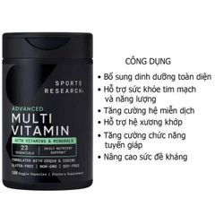 Viên uống bổ sung Vitamin Sports Research Advanced MultiVitamin 180 viên của Mỹ