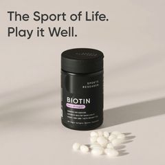 Viên uống Biotin 5,000mcg Sports Research 120 viên - Hỗ trợ tóc, móng và da khỏe đẹp tự nhiên của Mỹ