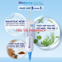 ✅[CHÍNH HÃNG, CHO KIỂM HÀNG]  Gel giảm mụn mờ thâm Blissberry Pureskin Acne Fixer K21 15ml