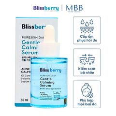 ✅[CHÍNH HÃNG, CHO KIỂM HÀNG] Serum cấp ẩm kiềm dầu Blissberry Pureskin Daily Gentle Calming 30ml