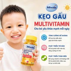 Kẹo gấu dẻo vitamin tổng hợp cho trẻ Mivolis Đức 60 viên