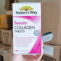 Viên Uống Collagen Nature's Way Beauty Collagen Tablets - 60 & 120 viên  - Tăng Độ Đàn Hồi - Cải Thiện Sắc Tố Da & Phục Hồi Cấu Trúc Da