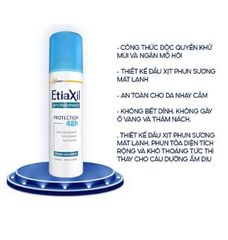 Xịt Khử Mùi EtiaXil Dạng Phun Sương Deodorant Anti-Transpirant Protection 48H ( Chai 150ml)