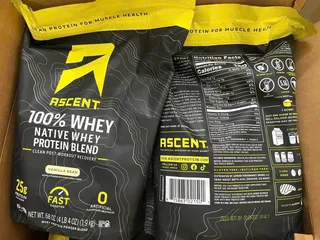protein Ascent 100% Whey Native Whey Protein Blend - 4lbs (1.8kg)