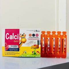 Calci hữu cơ từ tảo biển nhập khẩu CALCI GOLD 20 ống dùng ann toànn cho bé nhỏ