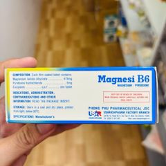 Viên uống bổ sung Magie bổ thần kinh - Magnesi B6
