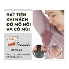 Viên Uống Defolim Giúp Giảm Mồ Hôi Tay, Chân - Hộp 30 Viên