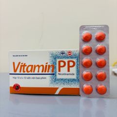 Vitamin PP (Vitamin B3) 100 viên - Hỗ trợ cho người mụn trứng cá, viêm da, nhiệt miệng
