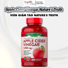 Viên Uống Giấm Táo Nature's Truth - Giảm Cân, Kiểm Soát Đường Huyết, 60 Viên - Thực Phẩm Chức Năng Chống Béo Phì