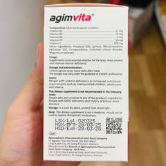 Vitamin tổng hợp nhóm B và C - AGIMVITA & BENERVON 100 viên