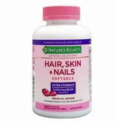 Viên Uống Nature's Bounty Hair , Skin & Nails 250 viên - Khắc Phục - Nuôi Dưỡng Tóc - Da & Móng Chuyên Sâu - Làm Chậm Quá Trình Lão Hoá Da - Hàng Chính Hãng Mỹ