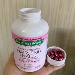 Viên Uống Nature's Bounty Hair , Skin & Nails 250 viên - Khắc Phục - Nuôi Dưỡng Tóc - Da & Móng Chuyên Sâu - Làm Chậm Quá Trình Lão Hoá Da - Hàng Chính Hãng Mỹ