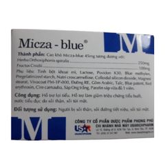 Viên Tiểu Xanh Micza Blue 100 Viên – Hỗ Trợ Thanh Nhiệt, Lợi Tiểu, Giảm Tiểu Buốt, Tiểu Gắt