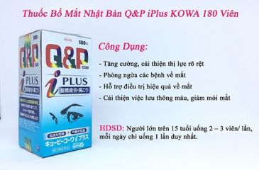Viên uống bổ mắt, cải thiện thị giác Q&P Kowa Nhật Bản , sản phẩm lý tưởng dành cho những người có thị lực kém, tật khúc xạ, cận thị