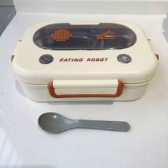 Hộp cơm văn phòng 3 ngăn inox Eating Robot tiện lợi
