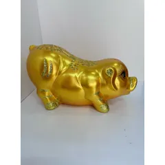 Heo đất tiết kiệm Ngọc Trinh nhũ vàng